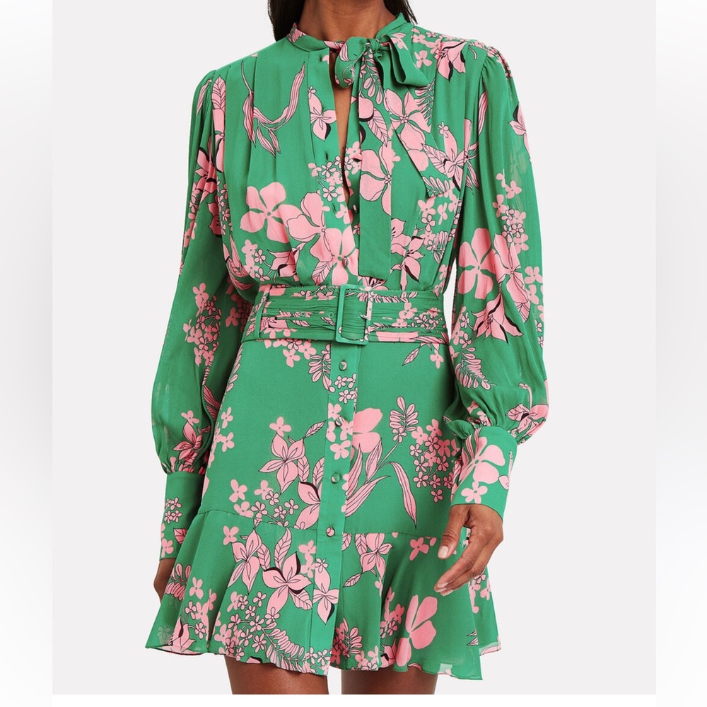Turquoise spring/summer floral dress